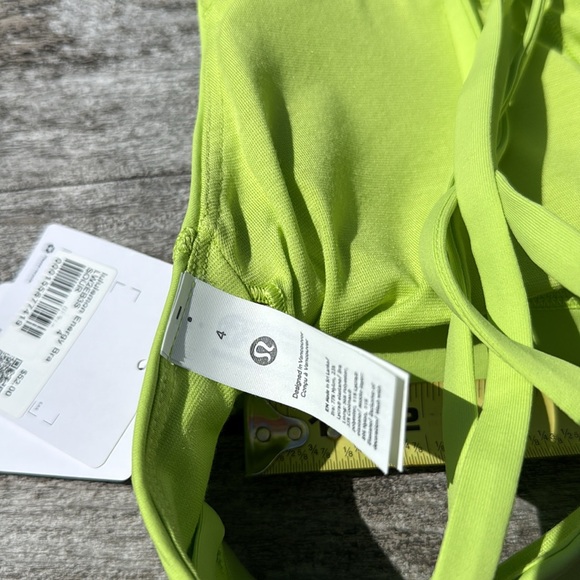 Lululemon Energy Bra Medium Support, B–D Cups sports bra size 4 NWT sour grape - Picture 5 of 7